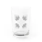 Moustache Produktの市松3D Water Glass :front