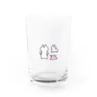 ぱんぐらす| ε:)_🌱のねことねことたこ Water Glass :front