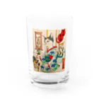 JAMES ITOの茶道美人猫 Water Glass :front
