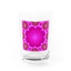 Flower kaleidoscopeの梅の万華鏡 Water Glass :front