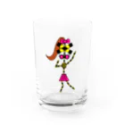 ゴロニャーのダサT屋さんのフミ子・スイーツ from ボールヘッズ Water Glass :front