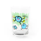 ぽえぽえぽえぽえ〜〜の青だまが絵をかいてみた！ Water Glass :front