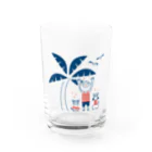 8anna storeのHAPPY HAPPY HAPPY！上を向いて笑おう！夏バージョン Water Glass :front