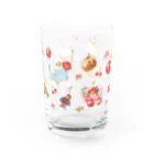 ゆとり屋のことりとサクランボ Water Glass :front