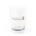 くま屋 －KUMAYA－のKUMAロゴ Water Glass :front