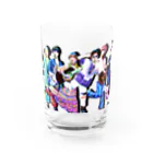 ジュースごくごく倶楽部のちよっ。デザイン　全員集合 Water Glass :front