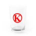 K（かんちゃん）のK Water Glass :front