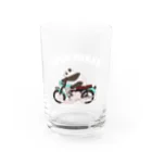 ラックパンクスのバイク乗りのパンダ Water Glass :front