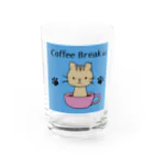 bibibi53のキジトラ さくら 猫（Coffee Break） グラス前面