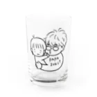 ちちとこグッズのもよぱぱぐっず Water Glass :front