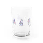 illustration akko shopのお散歩ずきんPurple Water Glass :front