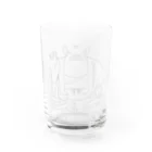 仏教エンタメ大寺院のお店の大仏さま白version Water Glass :front