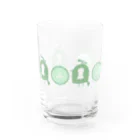 BeArtSuzumaruのメロンなモズコフン Water Glass :front