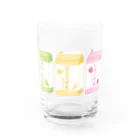 ゆず＠シトラスデザイン の３色牛乳 Water Glass :front