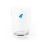 さくらもちゅ*のBlue bird coffee Water Glass :front