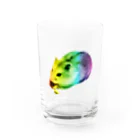 nooobuのレインボーはむすたー Water Glass :front