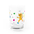 mapechiのトラネコしまお、壁をのぼる Water Glass :front