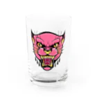 ACA oldschool tatsのPink panther Water Glass :front