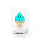 マクマク屋のお絵かきのソフトクリームのSOFUTOくん！！ Water Glass :front