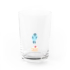 みろく屋さんのアザラシとケーキ Water Glass :front