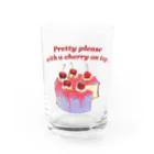 🍒　M　I　K　U　🍒の🍒🍰 Water Glass :front