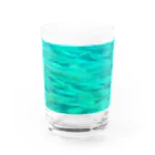 あおすみのエメラルドグリーンの魚群 Water Glass :front