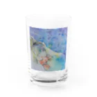 39 近未来の牡蠣の子眠るよ Water Glass :front