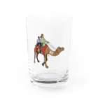 インドのHIMANSH.labのヒンディー語　ラクダ　ウーント　インド　India Water Glass :front