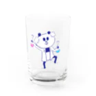 パパンがパンダ！【公式】のさいえんてぃすと Water Glass :front