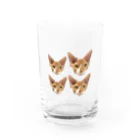 小鳥と映画館のオーダー品 バズちゃん スフィンクス 顔 大2 小2 シール用 他 Water Glass :front