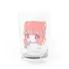 微々子(Viviko)の女の子とアイス Water Glass :front