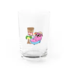 H'WOOD DATEの真夏のピンクアイスくん Water Glass :front