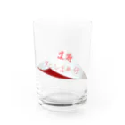 ダイナマイト87ねこ大商会の1等はタニシ1年分です！ご当選おめでとうございます！ Water Glass :front