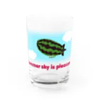 キッズモード某のスイカ飛行船 Water Glass :front