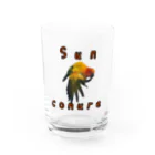 ぽちの適当屋のコガネメキシコインコ キレイ好き Water Glass :front