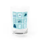 Teal Blue CoffeeのTealBlueItems _Cube BLUE Ver. グラス前面