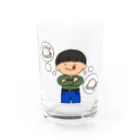 いわしチャンのプリンおいしかったな Water Glass :front