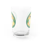 petitassortのズグロシロハラインコ＆シロハラインココップ Water Glass :front