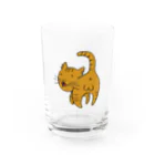 竜巻屋のだらずねこ２・カラー Water Glass :front