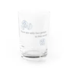 ねこふく本舗の薔薇　二輪 Water Glass :front