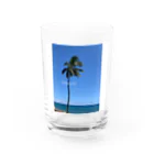 Non heels Hawaiiの空と椰子の木🌴 グラス前面