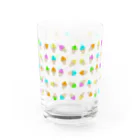 マクマク屋のお絵かきのソフトクリームのSOFUTOくん！！ファミリー Water Glass :front