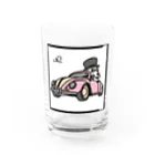 momokarubiのワーゲンとダックスフンド Water Glass :front