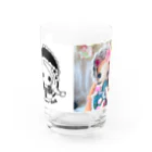 あみぐるどーるグッズSHOPの薔薇姫さま&あみぐるどーるロゴタイプ Water Glass :front