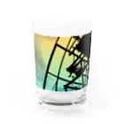 一番町ランドマークのオフシーズン・ねぷたの骨組み Water Glass :front