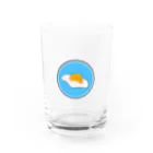 ぴおん図鑑の空飛ぶ目玉焼き Water Glass :front