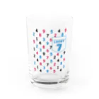 キッズモード某の数字柄 Water Glass :front