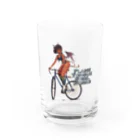 nidan-illustrationの"FLAME TONGUE STEEL WORKS" Water Glass :front