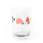 ゆでたま号.netの【ぽっちん】くだものかくれんぼ Water Glass :front