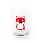 HSMT design@NO SK8iNGの赤いきつねさん Water Glass :front